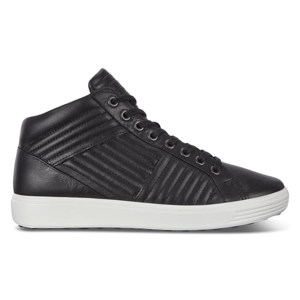 Ecco Soft 7 Womens Sneakers In Black Sale - India IXB-630275